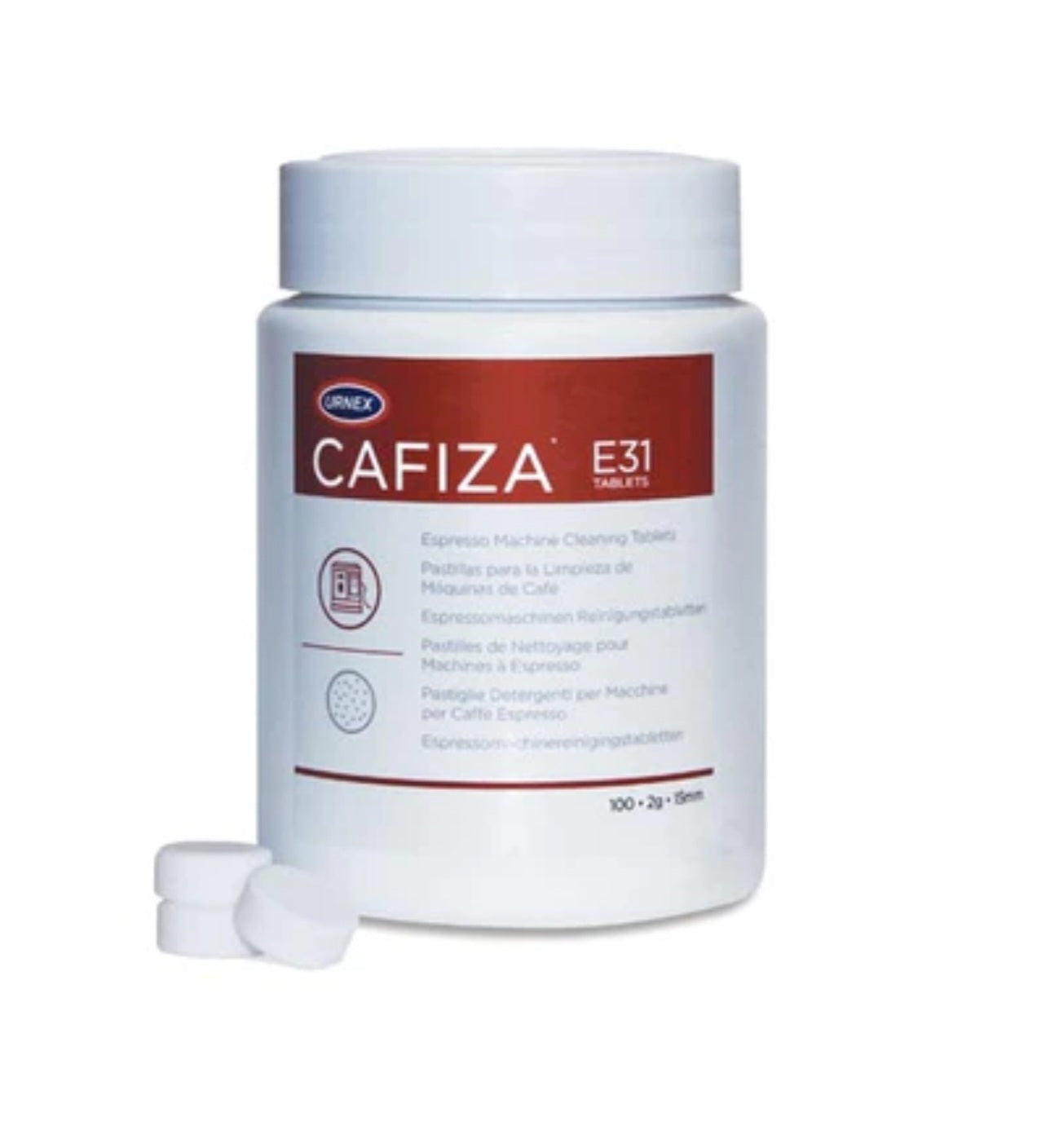 Cafiza E31 Espresso Machine Cleaning 100 Tablets - 2g