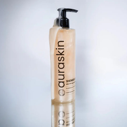 Auraskin Shower Gel( BODY & HAIR) with 10% Upcycled  Coffee Grounds 250ml