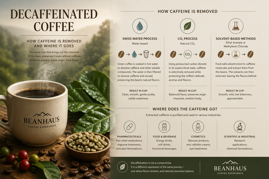 Decaffeinated Coffee Explained: How Caffeine Is Removed & What It Means for Flavor