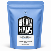 BackYard Blend medium roast specialty coffee beans by BeanHaus Coffee Roasters, freshly roasted in Cyprus – caramel, white chocolate and nuts
