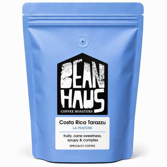Costa Rica Tarazzu La Pastore specialty coffee beans by BeanHaus Coffee Roasters, freshly roasted in Cyprus – fruity, cane sweetness, syrupy and complex