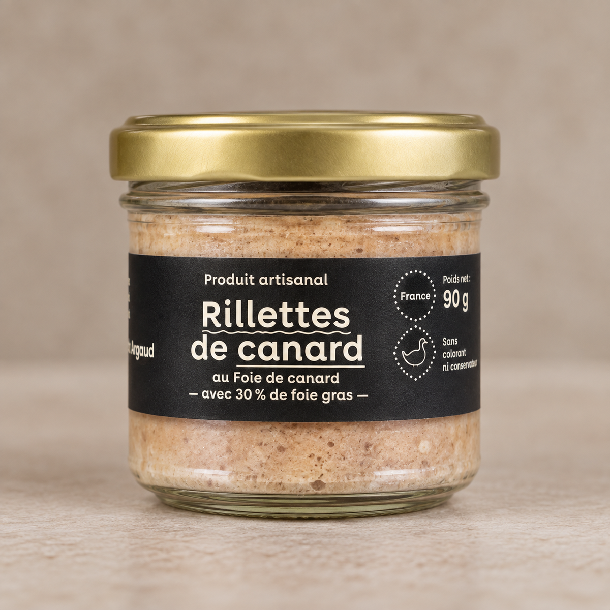 Maison Argaud Duck Rillettes with 30% Foie Gras 90g