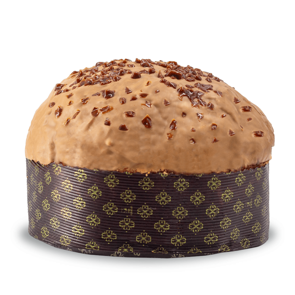 Penna Bakery salted caramel artisan panettone with official black gift box