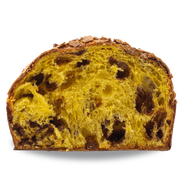 Sliced Penna Bakery salted caramel artisan panettone