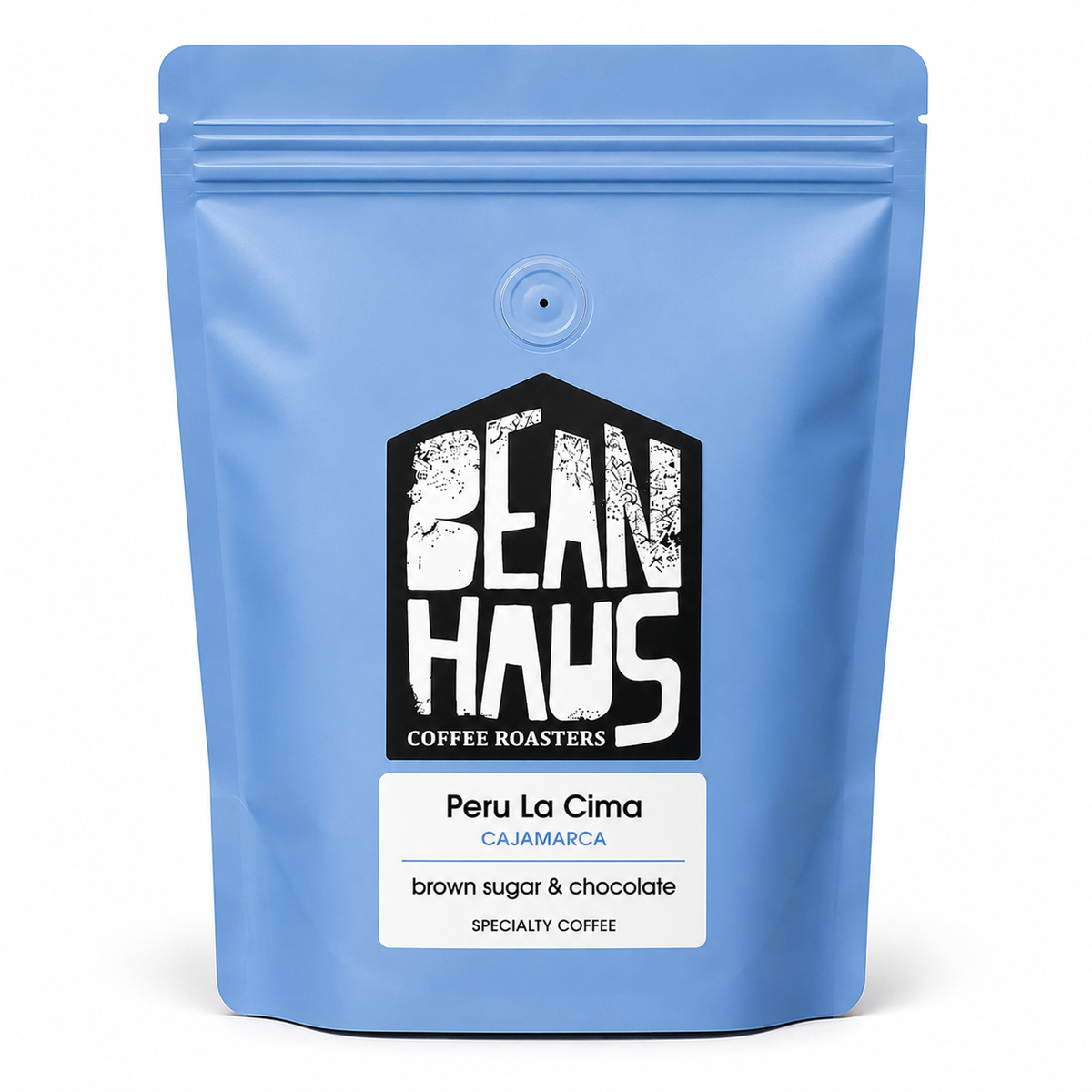 Peru La Cima Cajamarca specialty coffee beans by BeanHaus Coffee Roasters, freshly roasted in Cyprus – brown sugar and chocolate