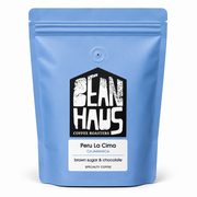 Peru La Cima Cajamarca specialty coffee beans by BeanHaus Coffee Roasters, freshly roasted in Cyprus – brown sugar and chocolate