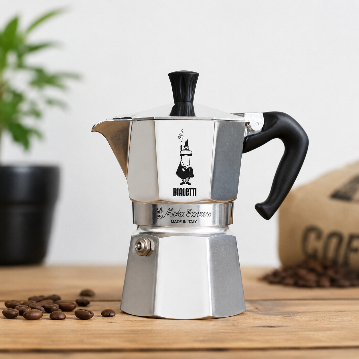 Bialetti Moka Express 6 Cup | Made in Italy Coffee Maker