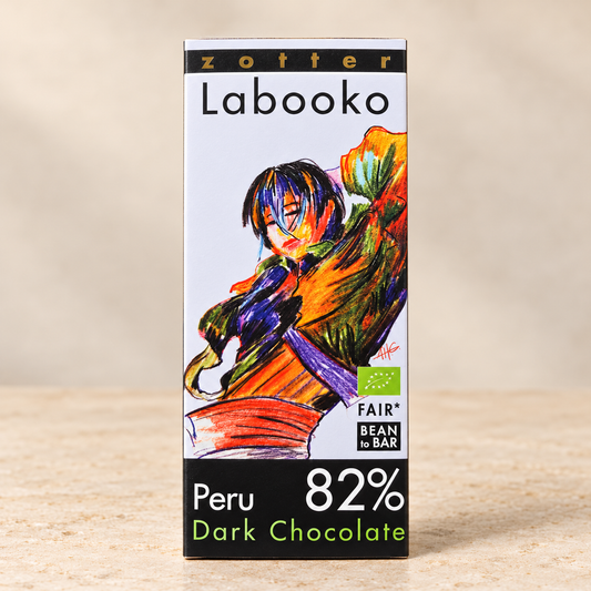 Zotter Labooko Peru 82% organic fair trade dark chocolate, 70g